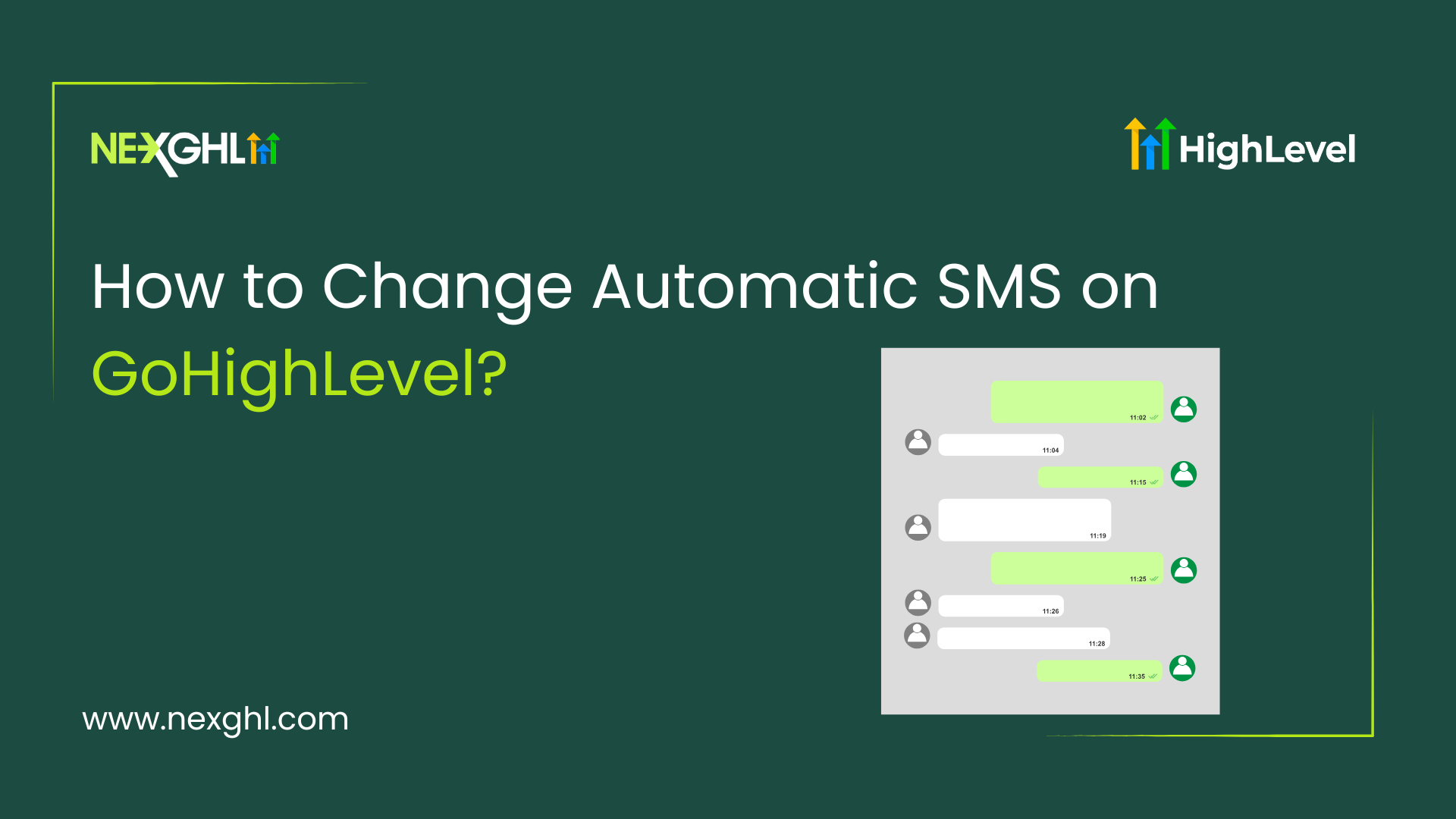 How to Change Automatic SMS on GoHighLevel