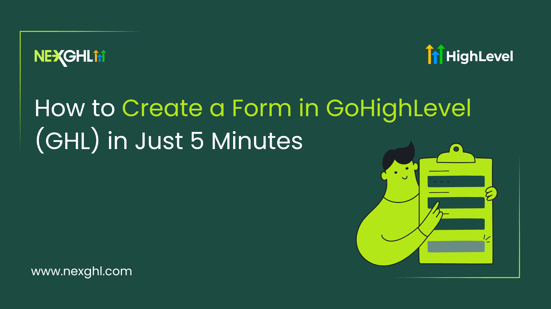 create GoHighLevel forms