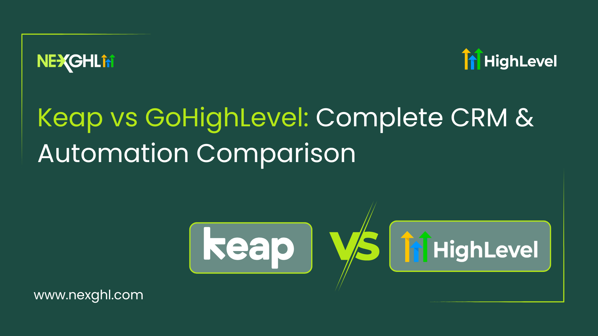 Keap vs GoHighLevel: comparison